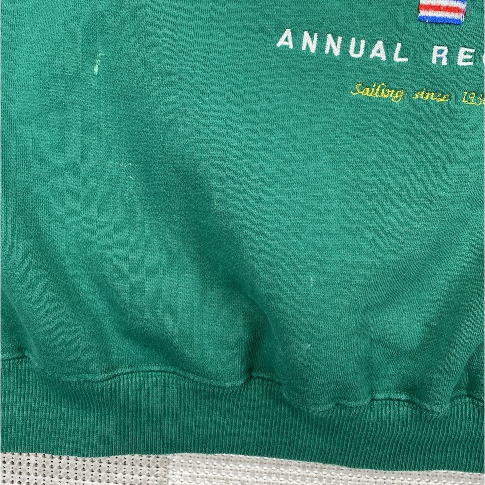 Vintage Warner Bros Yacht Club Bugs Bunny Sweatshirt Green - Picture 7 of 8